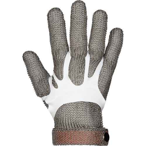 Gants en maille m&eacute;tallique MMG conformes aux normes alimentaires, Taille 2T-petit, Enveloppe en Acier inoxydable, ASTM ANSI niveau A9 Brunswick Fyr & Safety