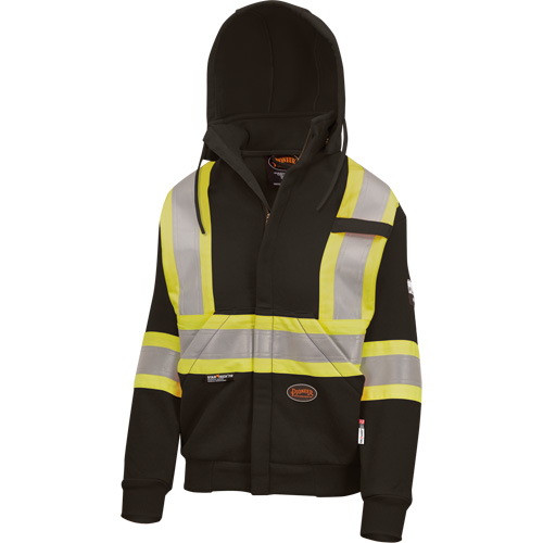 Heavyweight Safety Hoodie, Women's, X-Small, Black Brunswick Fyr & Safety