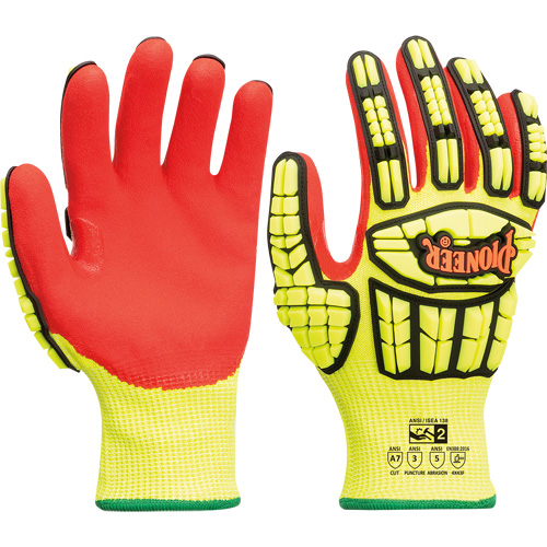 Cut and Impact-Resistant Gloves, Small, Synthetic Palm, Knit Wrist Cuff Brunswick Fyr & Safety