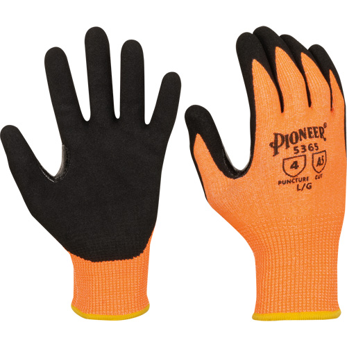Touchscreen-Compatible Cut-Resistant Gloves, Size Small, 13 Gauge, Nitrile Coated, Polyester/HPPE Shell, ASTM ANSI Level A5 Brunswick Fyr & Safety