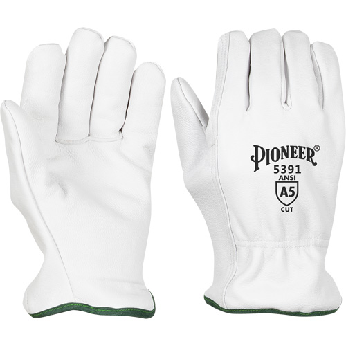 Cut-Resistant Driver's Gloves, Small, Grain Goatskin Palm Brunswick Fyr & Safety