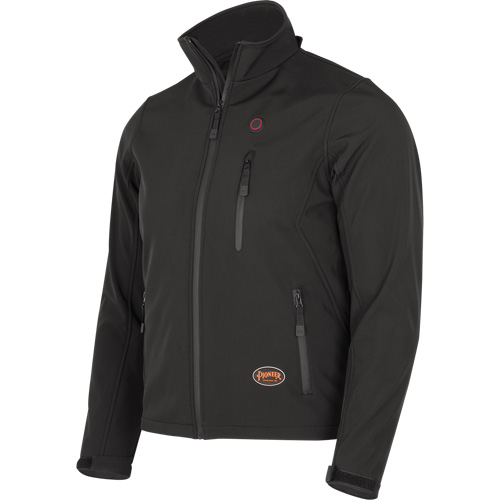 Heated Soft-Shell Jacket, Men's, Small, Black Brunswick Fyr & Safety