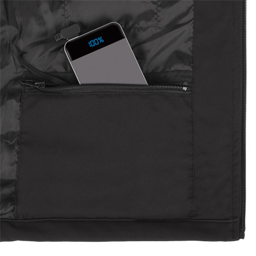 Heated Soft-Shell Jacket, Men's, Small, Black Brunswick Fyr & Safety