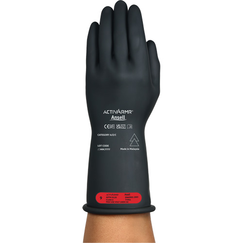 ActivArmr&reg; RIG R011BUL Ultra-Lightweight Electrical Insulated Gloves, ASTM Class 0, Size 10, 11" L Brunswick Fyr & Safety