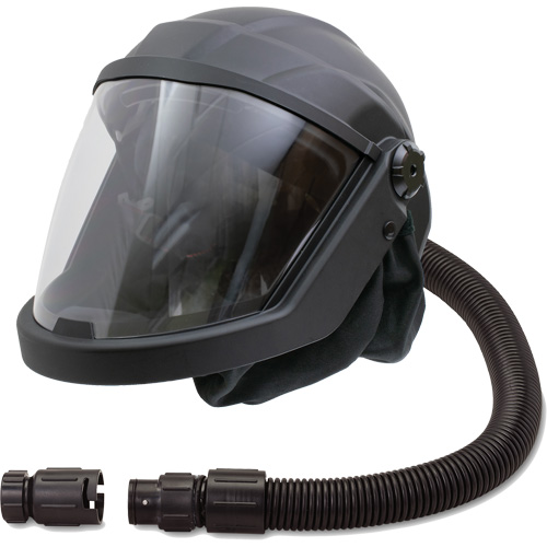 Masque respiratoire &agrave; adduction d'air et casque avec refroidisseur DEFENDER, Universel, Pi&egrave;ce faciale Brunswick Fyr & Safety