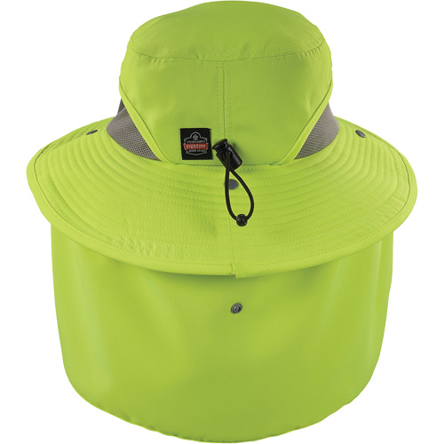Chapeau de garde forestier 8934 Chill-Its avec prot&egrave;ge-nuque, petit/moyen, Lime haute visibilit&eacute; Brunswick Fyr & Safety