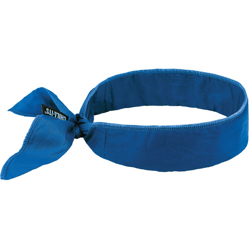 Bandeau de refroidissement Chill-Its 6702 avec polym&egrave;res int&eacute;gr&eacute;s et fermeture &agrave; nouer, Bleu Brunswick Fyr & Safety