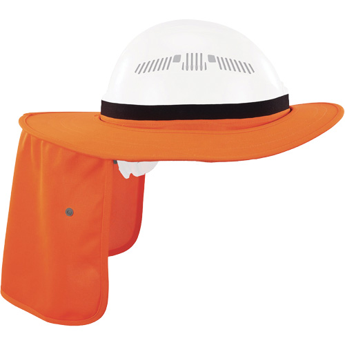Visi&egrave;re universelle avec protection de la nuque pour casque de s&eacute;curit&eacute; Chill-Its 6661, Orange haute visibilit&eacute; Brunswick Fyr & Safety