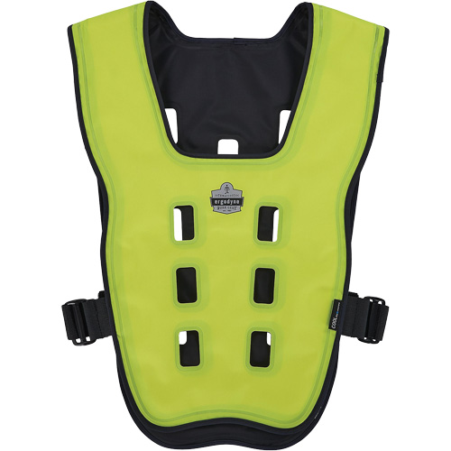 Veste de refroidissement &eacute;vaporatif Chill-Its 6685 avec fermeture &agrave; glissi&egrave;re, 2T-grand/3T-grand, Jaune lime haute visibilit&eacute; Brunswick Fyr & Safety