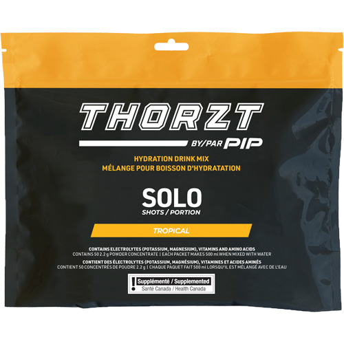 THORZT Sugar-Free Solo Shot Hydration Drink Mix, Single Serve, Tropical Brunswick Fyr & Safety