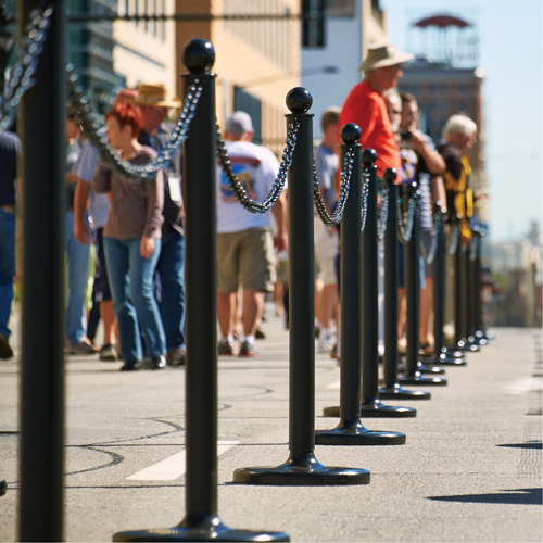 Chaîne de barri&egrave;re en plastique, Vert Brunswick Fyr & Safety