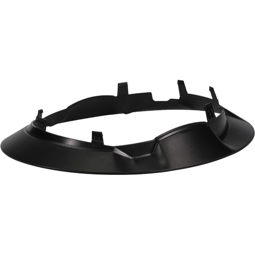 Bordure large compl&egrave;te &agrave; agrafe pour casque d'alpiniste RZRBack, blanc Brunswick Fyr & Safety