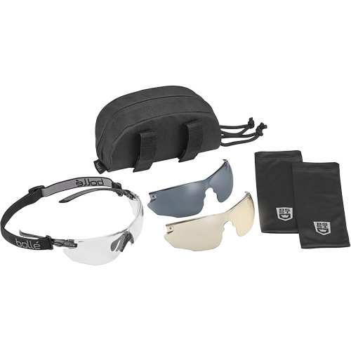 Combat Safety Glasses Kit, Clear/Smoke/Copper Lens, Anti-Fog/Anti-Scratch, ANSI Z87+ Brunswick Fyr & Safety