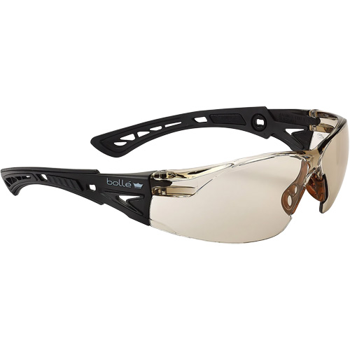Rush+ Small BSSI Safety Glasses, Brown/Copper Lens, Anti-Fog/Anti-Scratch, ANSI Z87+ Brunswick Fyr & Safety