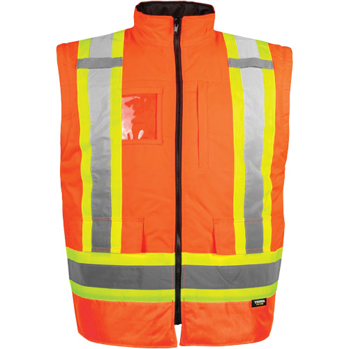 Manteau haute visibilit&eacute; 7-en-1, Polyester, Orange haute visibilit&eacute;, T-Grand Brunswick Fyr & Safety