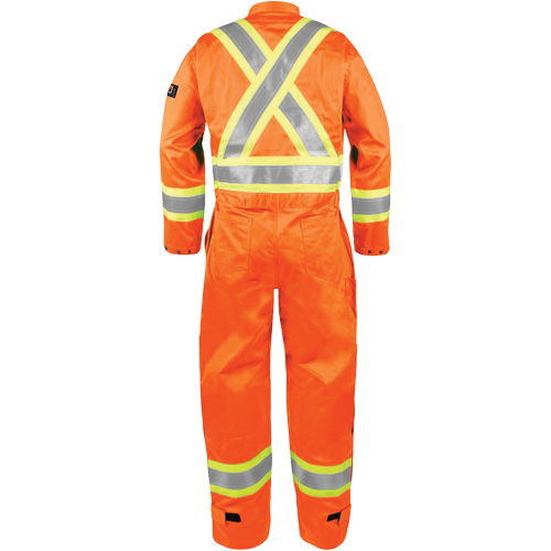 High-Visibility Fire-Resistant Coveralls, Size Medium, Orange Brunswick Fyr & Safety