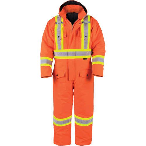 High-Visibility Lined Canvas Overalls, Small, High Visibility Orange Brunswick Fyr & Safety
