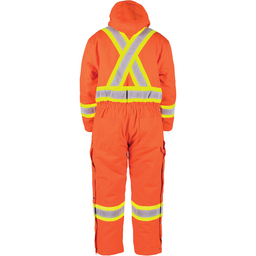 High-Visibility Lined Canvas Overalls, Small, High Visibility Orange Brunswick Fyr & Safety