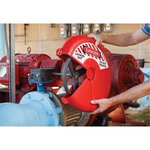 Collapsible Gate Valve Lockout Device, Wheel Type Brunswick Fyr & Safety