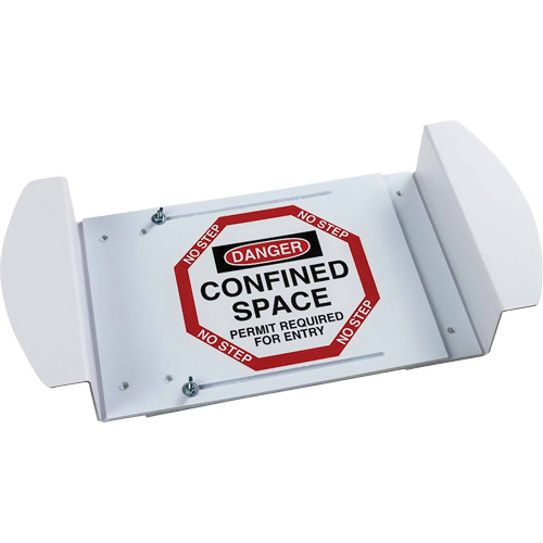 "Danger Confined Space Permit Required For Entry" Manhole Sign, 21" x 30", Polystyrene, English Brunswick Fyr & Safety