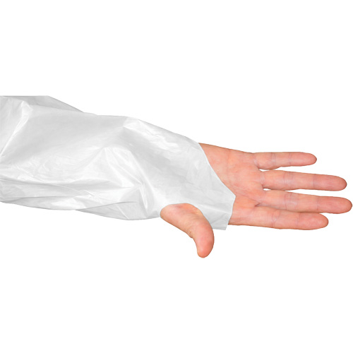 CoverMe Gown with Thumbholes, One Size, White, Polyethylene Brunswick Fyr & Safety