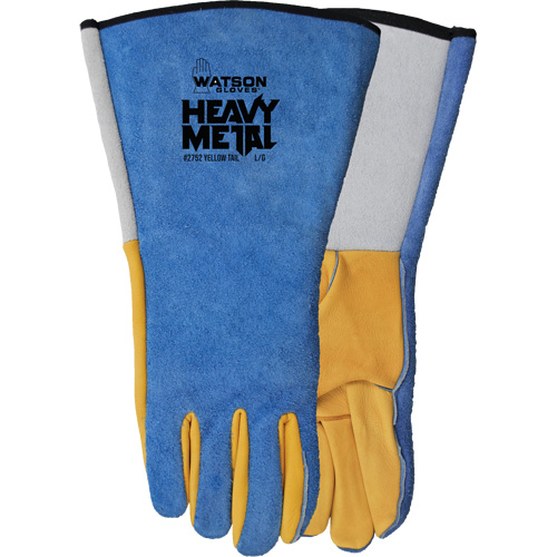 Gants de soudage Yellow Tail MIG/TIG, Cuir fleur de daim/Cuir de vache refendu, Taille T-Grand Brunswick Fyr & Safety