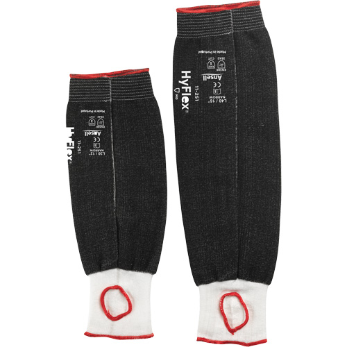 HyFlex 11-251 Narrow Protective Sleeve, Intercept, 12", ASTM ANSI Level A3, Black Brunswick Fyr & Safety