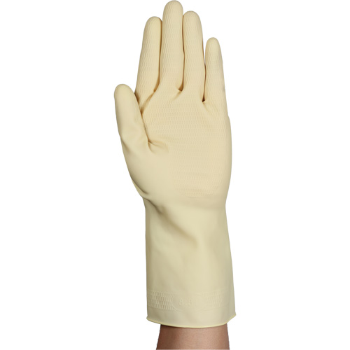 AlphaTec&reg; 87-137 Lightweight Natural Gloves, Size 7, 11.8" L, Rubber Latex, 16-mil Brunswick Fyr & Safety