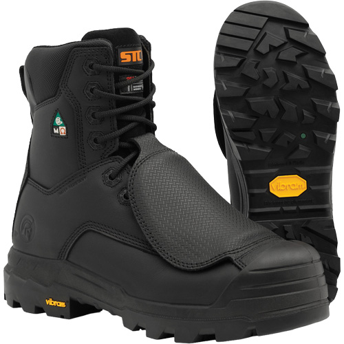 Bottes de travail Vulcan avec protecteur m&eacute;tatarsien &agrave; l'ext&eacute;rieur, Cuir, Taille 7, Imperm&eacute;able Brunswick Fyr & Safety