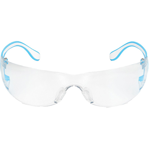 Adapt Lite Blue/White Safety Glasses, Clear Lens, Anti-Fog/Anti-Scratch, ANSI Z87+/Meets/Exceeds CSA Z94.3 Brunswick Fyr & Safety
