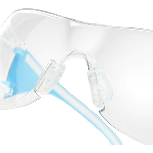 Adapt Lite Blue/White Safety Glasses, Clear Lens, Anti-Fog/Anti-Scratch, ANSI Z87+/Meets/Exceeds CSA Z94.3 Brunswick Fyr & Safety