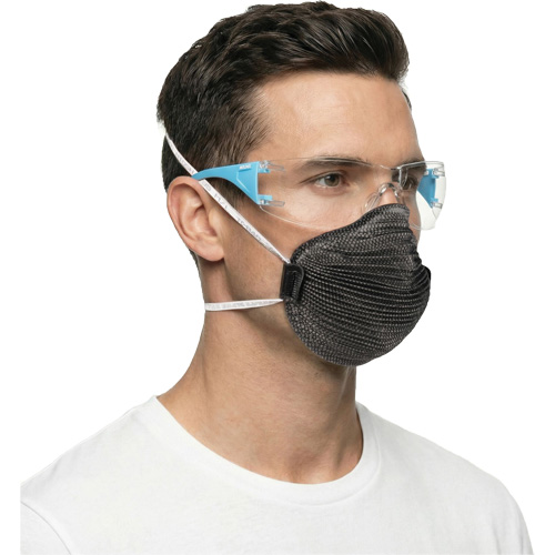 Adapt Lite Blue/White Safety Glasses, Clear Lens, Anti-Fog/Anti-Scratch, ANSI Z87+/Meets/Exceeds CSA Z94.3 Brunswick Fyr & Safety
