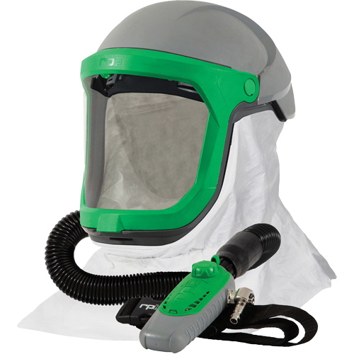 Z-Link Respirator with Tychem 4000 Shoulder Cape & C40, Facepiece Respirator/Welding Helmet Brunswick Fyr & Safety