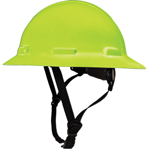 Casque de s&eacute;curit&eacute; &agrave; bordure compl&egrave;te LIDGUARD avec mentonni&egrave;re, R&eacute;pond aux normes CSA type 1, Suspension Rochet, Ventil&eacute; Brunswick Fyr & Safety