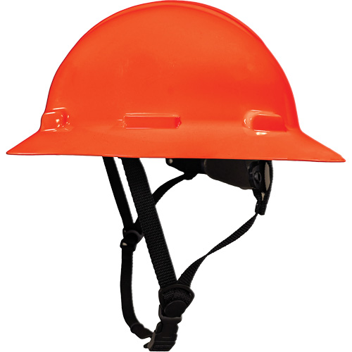 Casque de s&eacute;curit&eacute; &agrave; bordure compl&egrave;te LIDGUARD avec mentonni&egrave;re, R&eacute;pond aux normes CSA type 2, Suspension Rochet, Ventil&eacute; Brunswick Fyr & Safety