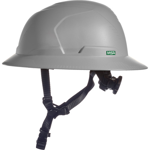 V-Gard H2&reg; Full Brim Safety Helmet, Ratchet Suspension, Non-Vented Brunswick Fyr & Safety