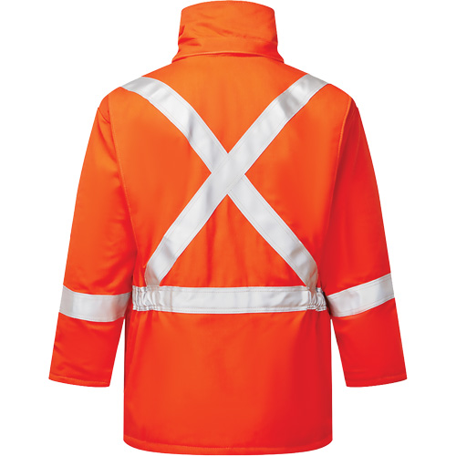 Avenger 9 oz High-Visibility Insulated Parka, Style 515, Men's, X-Small, Orange Brunswick Fyr & Safety