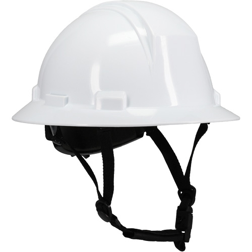 Casque de s&eacute;curit&eacute; &agrave; bord complet Kilimanjaro avec coque en PEHD, R&eacute;pond aux normes CSA type 2, Suspension Rochet, Non ventil&eacute; Brunswick Fyr & Safety