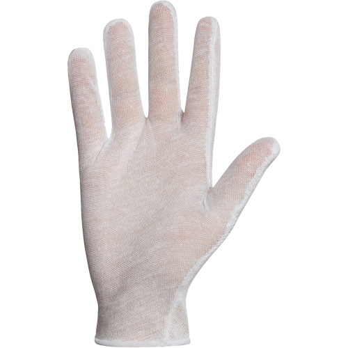Superior&reg; ML40 Inspection Glove, Poly/Cotton, Hemmed Cuff, One Size Brunswick Fyr & Safety