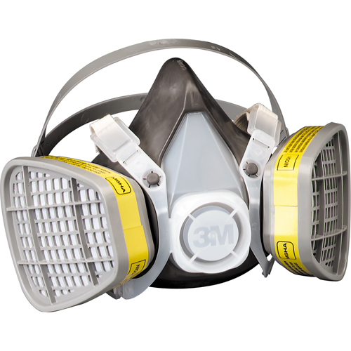 Respirateur pour vapeurs organiques/gaz acide, &eacute;lastom&egrave;re/Thermoplastique, Moyen Brunswick Fyr & Safety