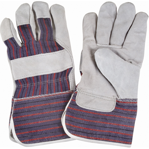 Rugged Fitters Gloves, Large, Split Cowhide Palm, Cotton Inner Lining Brunswick Fyr & Safety