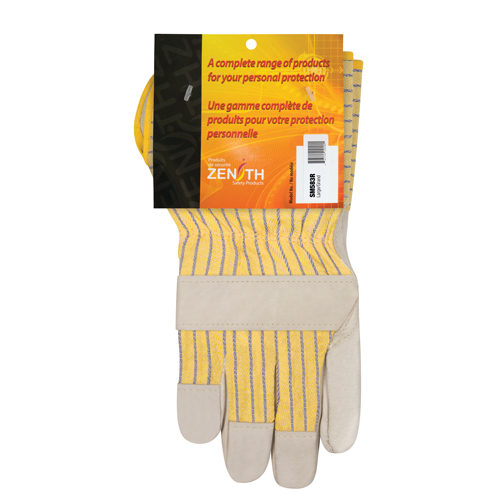 Standard-Duty Dry-Palm Fitters Gloves, Large, Grain Cowhide Palm, Cotton Inner Lining Brunswick Fyr & Safety