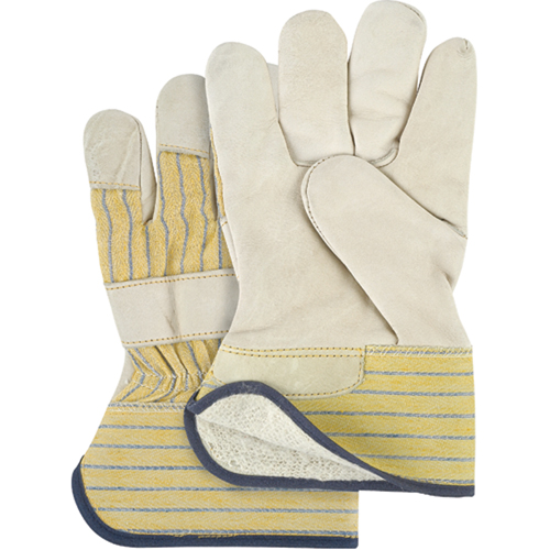 Abrasion-Resistant Winter-Lined Fitters Gloves, Ladies, Grain Cowhide Palm, Cotton Fleece Inner Lining Brunswick Fyr & Safety