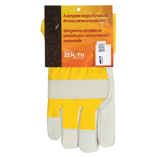 Abrasion-Resistant Winter-Lined Fitters Gloves, Large, Grain Cowhide Palm, Foam Fleece Inner Lining Brunswick Fyr & Safety