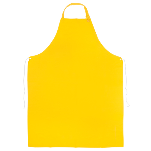 PVC Apron, PVC, Yellow, 35" W x 45" L Brunswick Fyr & Safety