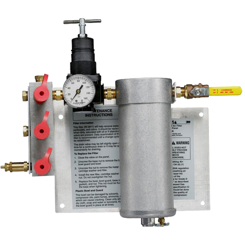 Masques non ajust&eacute;s 3M avec adduction d'air-PANNEAUX FILTRANTS PORTATIFS, Capacit&eacute; 50 pi³/min Brunswick Fyr & Safety