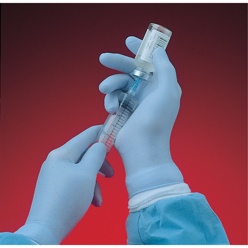 Gants N-Dex 6005PF, Moyen, Nitrile, 4 mils, Sans poudre, Bleu Brunswick Fyr & Safety