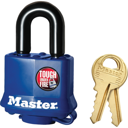 Weather-Resistant Padlock, Keyed Different, Laminated Steel, 1-9/16" Width Brunswick Fyr & Safety