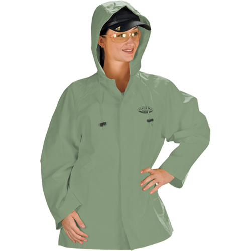 Hurricane Flame Retardant/Oil Resistant Rain Suits - Jacket, 4X-Large, Green Brunswick Fyr & Safety