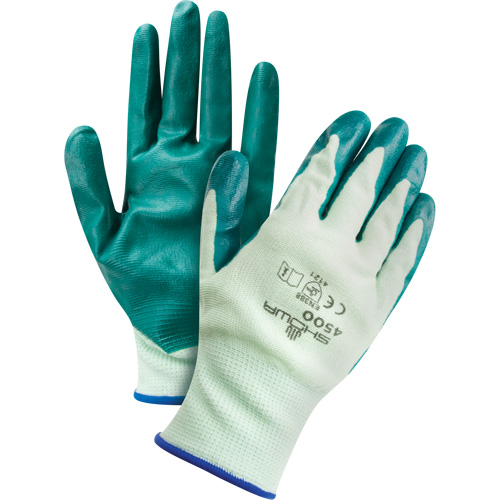 Nitri-Flex Lite&reg; Gloves, 7/Small, Nitrile Coating, 13 Gauge, Nylon Shell Brunswick Fyr & Safety